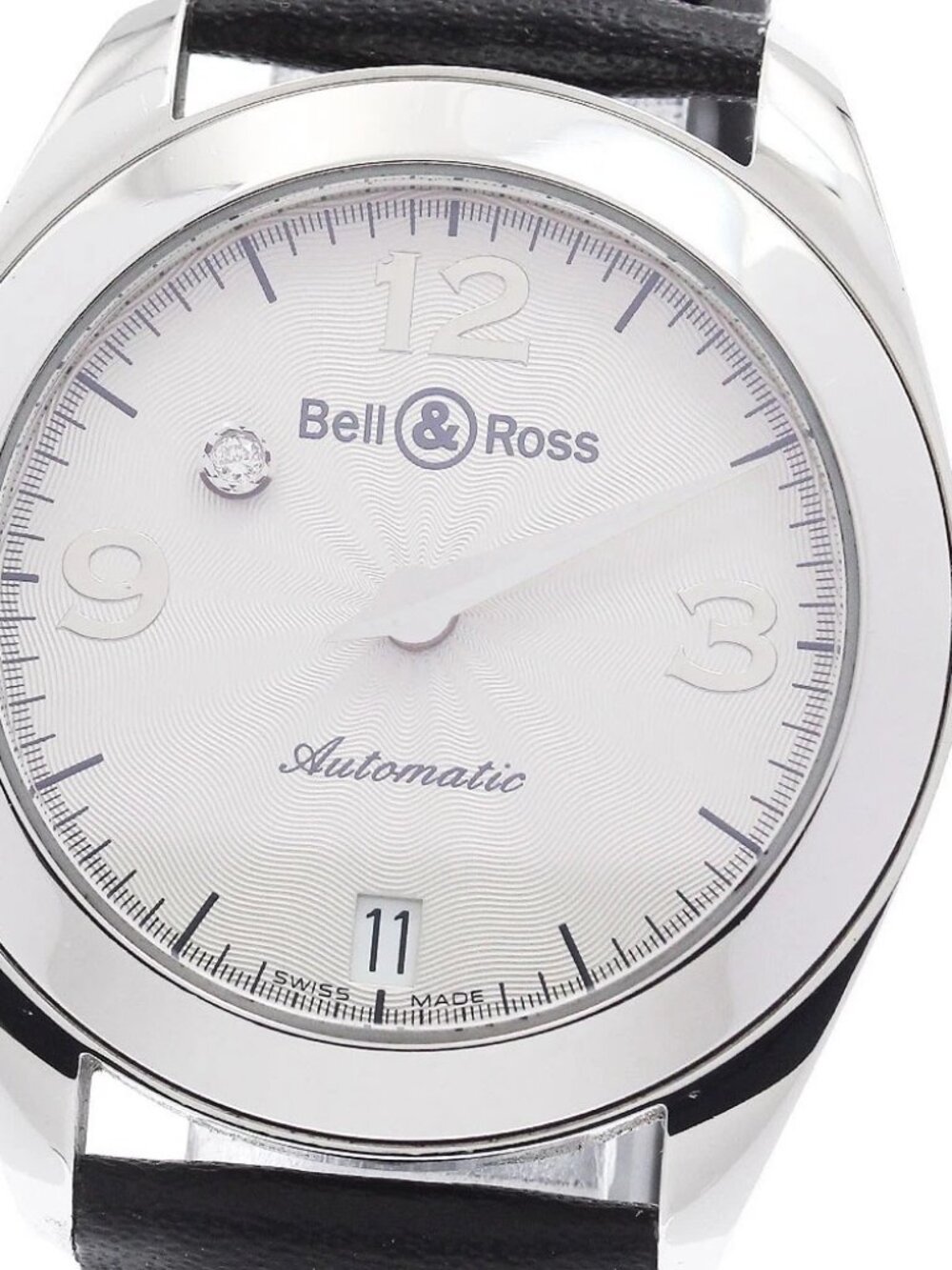 Bell & Ross Mystery diamond 215S Date Silver Dial Automatic Ladies Watch_940224